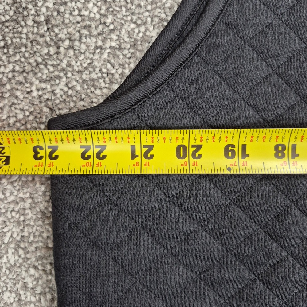 Marine Layer Corbet Quilted Vest Mens Large Black Full Zip - Picture 9 of 11